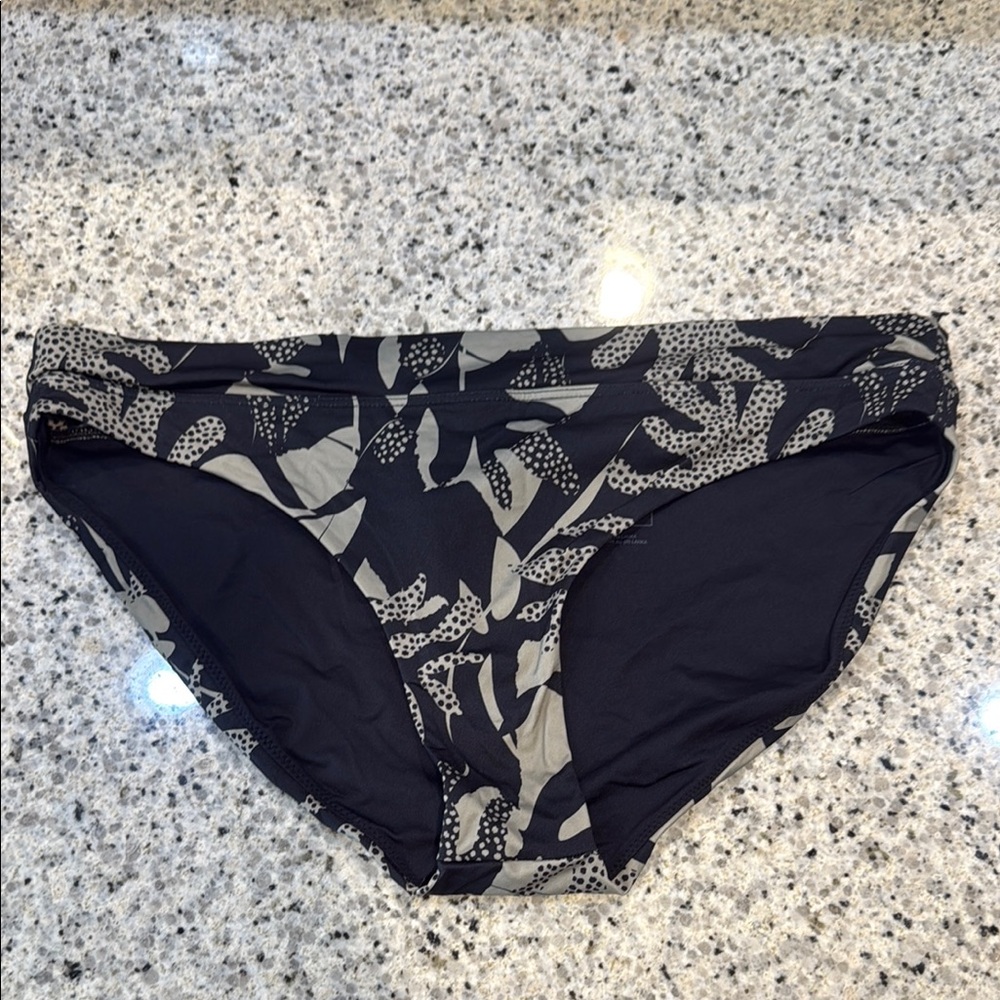 Prana Black and Gray Bikini Bottom